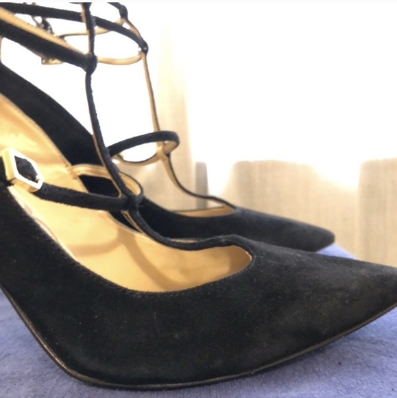 Sam Edelman Hayes Suede Strappy Heels - Picture 7 of 7